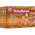 Drizzilicious Mini Rice Cakes Very Berry - Rice Crisps, Healthy Snack for Adults and Kids, Flavored Rice Cakes, Vegan, Gluten Free, Allergen Free, Only 90 Calories Per Bag - .74 oz (Pack of 10)