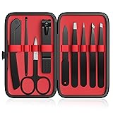 Yougai Tweezers Set,9 Pcs Professional Stainless