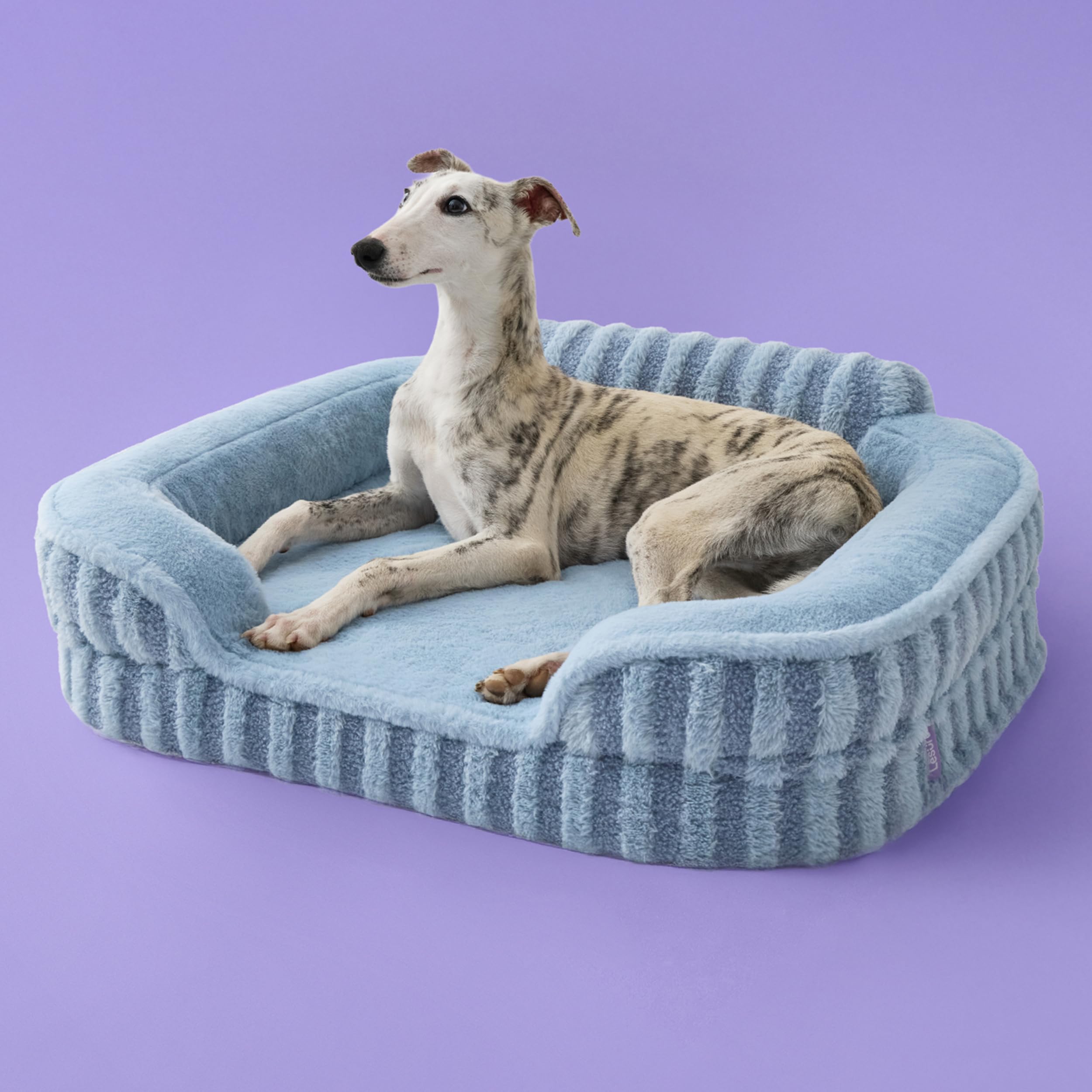 Photo 1 of LE SURE Cute Dog Bed Medium Size Dog, Orthopedic Waterproof Medium Pet Beds with Sides, High Back Non-Slip Bottom and Egg-Crate Foam Pet Couch Sofa with Washable Removable Cover, Blue