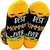 InnoBeta Mommom Gifts, Gifts for Mommom, One Size Crew Socks on Mother's Day, Christmas, Birthday