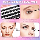 CNMTCCO D Curl Individual Cluster Lashes DIY False Eyelash Extensions 10-16mm view 6