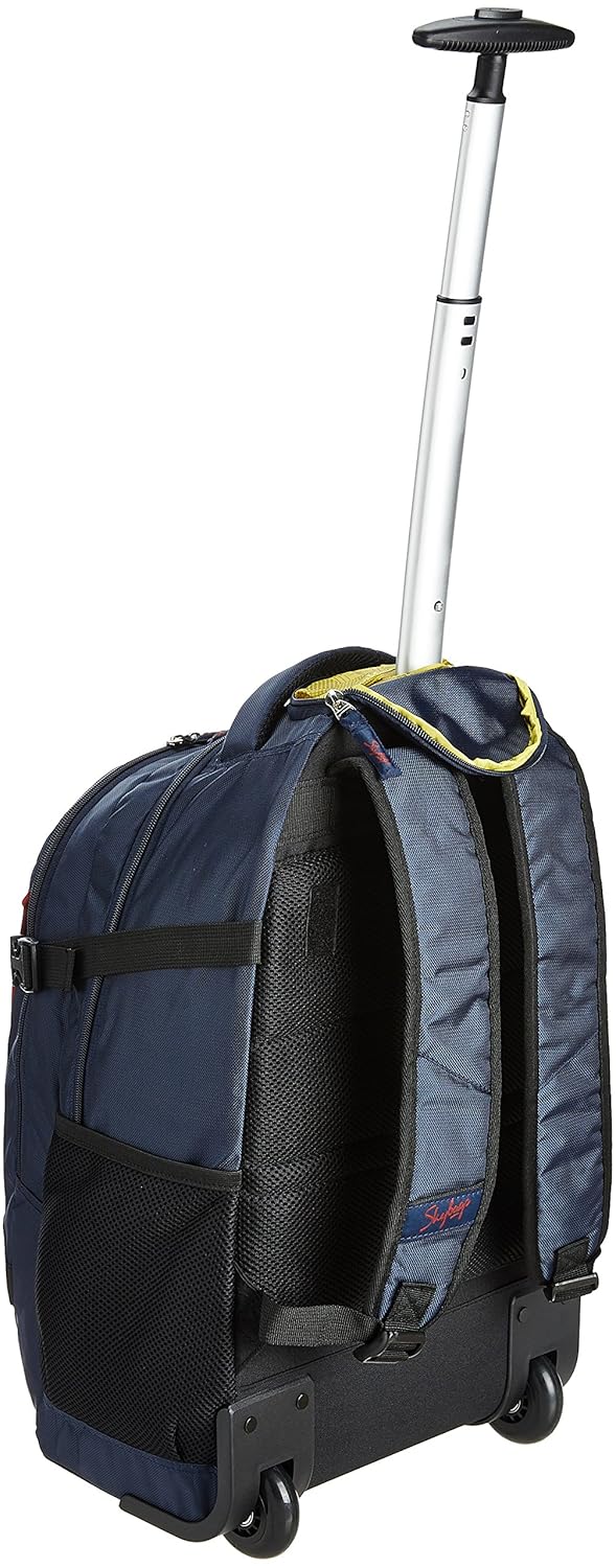 skybags 40 ltrs blue laptop trolley backpack