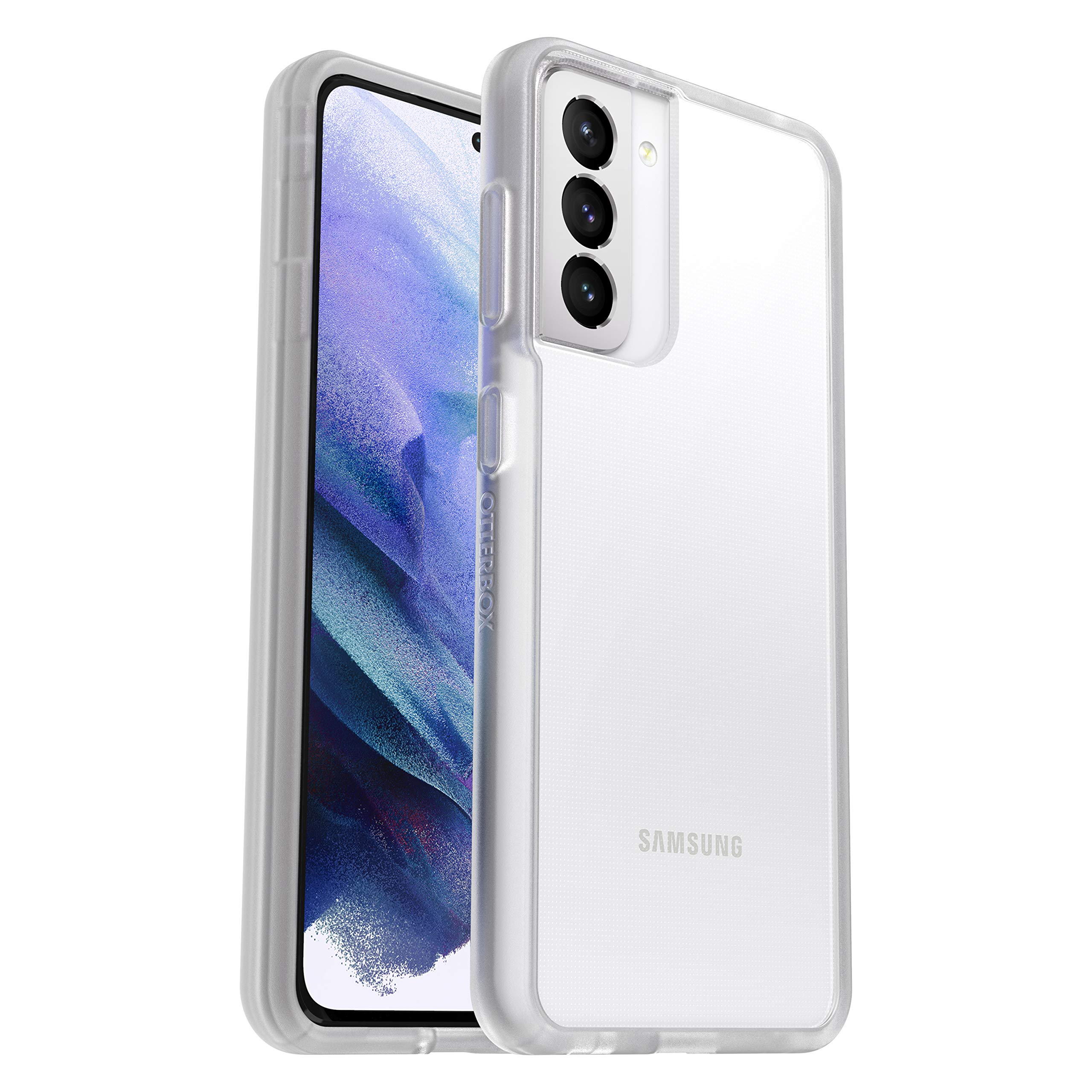 Photo 1 of OtterBox Sleek Series Case for Samsung Galaxy S21 5G, Shockproof, Drop Proof, Ultra-Slim, Protective Thin Case, Tested to Military Standard, Clear, No Retail Packaging