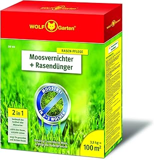 WOLF-Garten - Moosvernichter und Rasendünger - SW 100 - 3,5 kg für 100 m² - 3841020