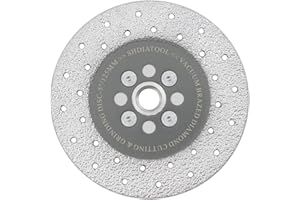 SHDIATOOL Granite Diamond Cutting Wheel for Marble Quartz, 5 Inch Fast Cutting Grinding Shaping Diamond Disc for Angle Grinder with 5/8-Inch-11 Thread 125mm
