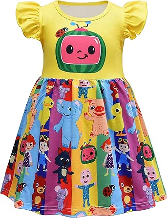 Amazon Com Rabitcess Vestido De Melon Con Mangas Para Bebes De 1 A 7 Anos Clothing