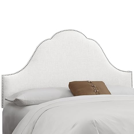 Amazon.com: Skyline Muebles arco Nail botón cabecero, Madera ...