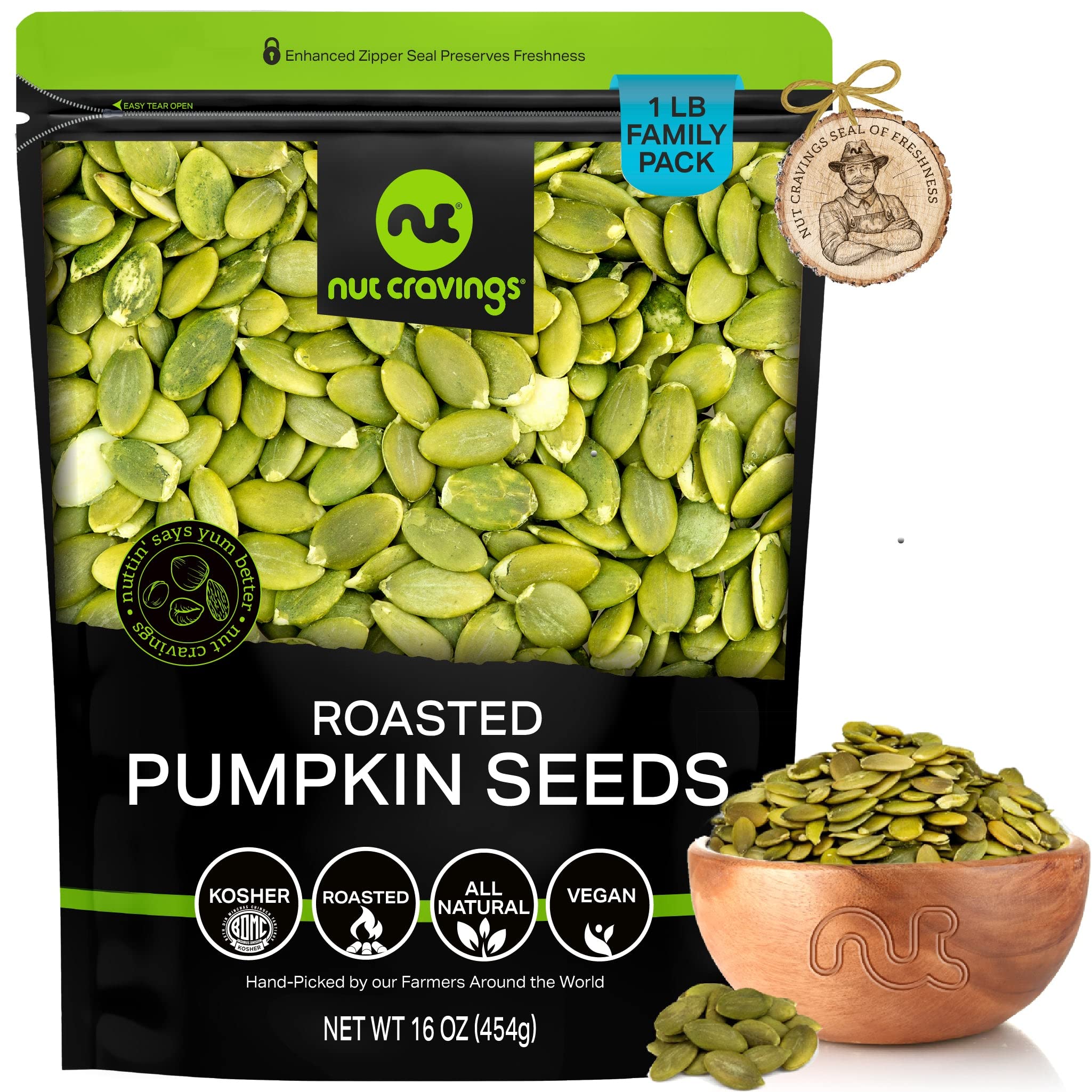 Nut Cravings - Roasted & Unsalted Pumpkin