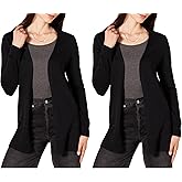 Amazon Essentials Women's Lightweight Open-Front Cardigan Sweater (Available in Plus Size)