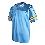 DEHANER Blank Light Blue Football Jersey for Men
