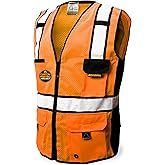 KwikSafety - Charlotte, NC - RoadBOSS Econ & Premium Safety Vest Class 2 Reflective Vest ANSI OSHA Safety Vest for Men