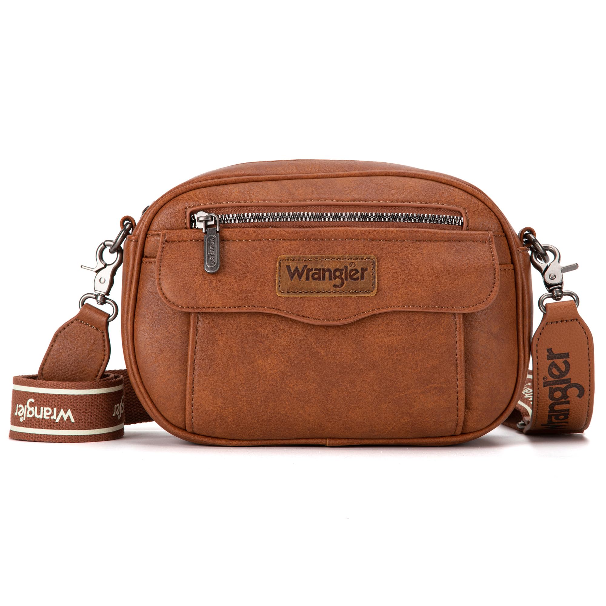 Wrangler Crossbody Purses for Women Trendy Camera Snapshot Bag with Wide Strap