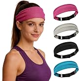 CSITE Cooling Headbands for Women&amp;Men - Adjustable Non-Slip Sweatbands, Instant Cooling Moisture Wicking Sports Headbands for Running Yoga Fitness Gym