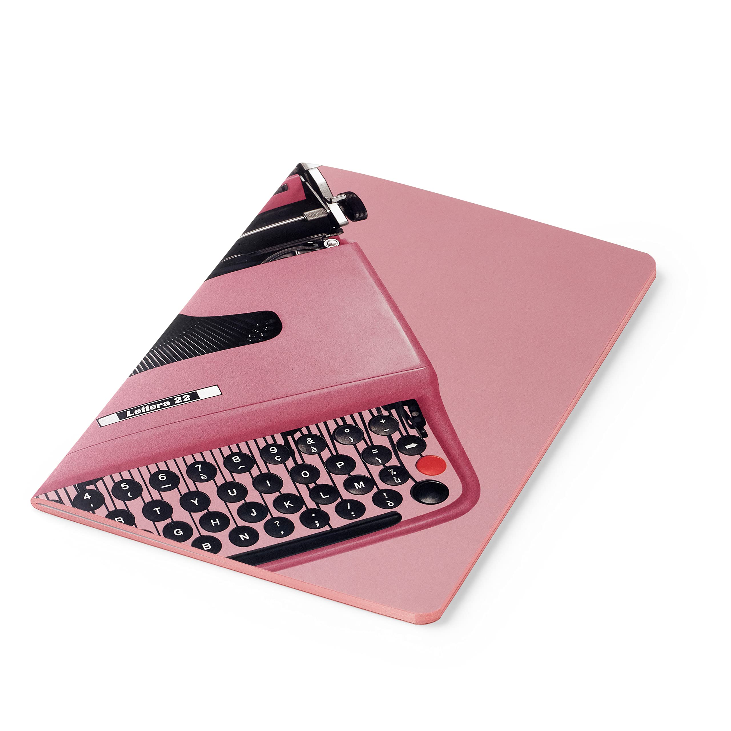 PdiPigna - OLIVETTI Collection - Lined notebook A5 singer thread, soft cover, Pink