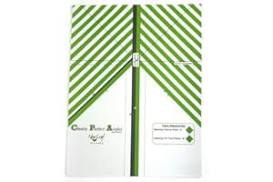 Clearly Perfect Angles Template by New Leaf Stitches – Color Coded Fabric Alignment Guide for Sewing 45 Degree Angles