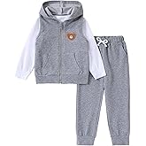 Hihosdor Toddler Boy Clothes Hooded Sweatshirts Pants Set Fall Winter Boys 3 Piece Outfits 2-6 Years