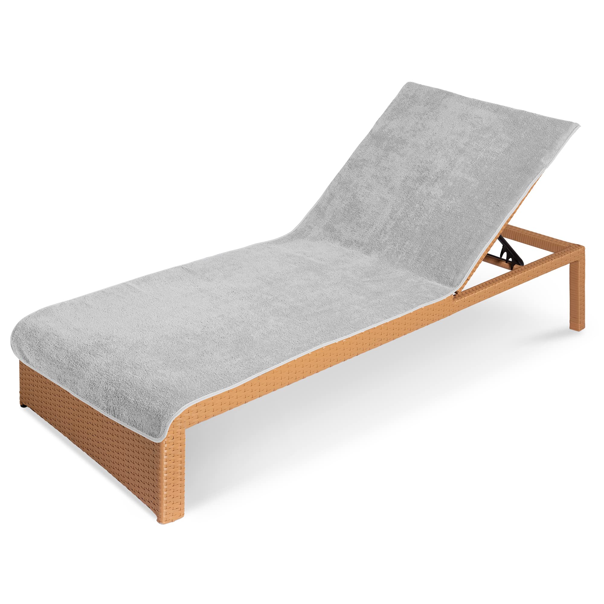 JEMIDI Sun Lounger Towel - Soft Terry Cloth Cover for Sunbed Beach Loungers Sunbathing - Beach and Holiday Accessory - 75cm x 200cm