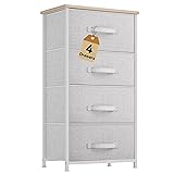 DWVO 4 Drawers Dresser, Dresser for Bedroom, Fabric
