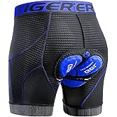X-TIGER Men's Cycling Underwear Shorts 5D Padded Gel,MTB Biking Shorts Pants with Breathable,Adsorbent Design