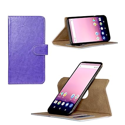 Handy Schutz Hülle | für SiSWOO Monster R8 | 360° Drehbare Funcktion | PU Leder | - 360° Nano L Lila