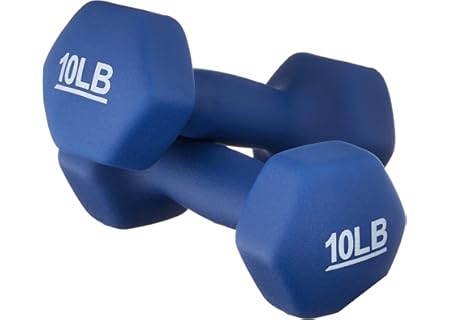 Amazon Basics Neoprene Dumbbell Hand Weights fo...