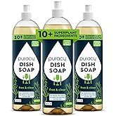 Puracy Natural Dish Soap Packs- Unscented Skin-Softening Plant-Based Dishwashing Soap, Non-Toxic Dish Soap, Fragance Free Organic Liquid Dishwashing Detergent Soap (Unscented, 16 fl oz, 3 Pack)