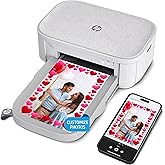 HP Sprocket Studio Plus 4x6 Wireless Instant Photo Printer, 10 Sheets + Cartridge, Wi-Fi, Premium Dye Sublimation, Compact Home Use, Prints Vibrant Color Pictures, Editing App for Creative Photos