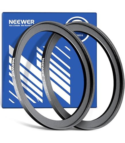 Adattatore Filtri Haida Anello Adattatore Haida 72-82mm - Step-up In Ottone Per Filtri Fotografici | Compatibile UV, CPL Anello Obiettivo Fotocamera - Foto 2