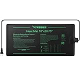 VIVOSUN Durable Waterproof Seedling Heat Mat Warm Hydroponic Heating Pad 10" x 20.75" MET Standard