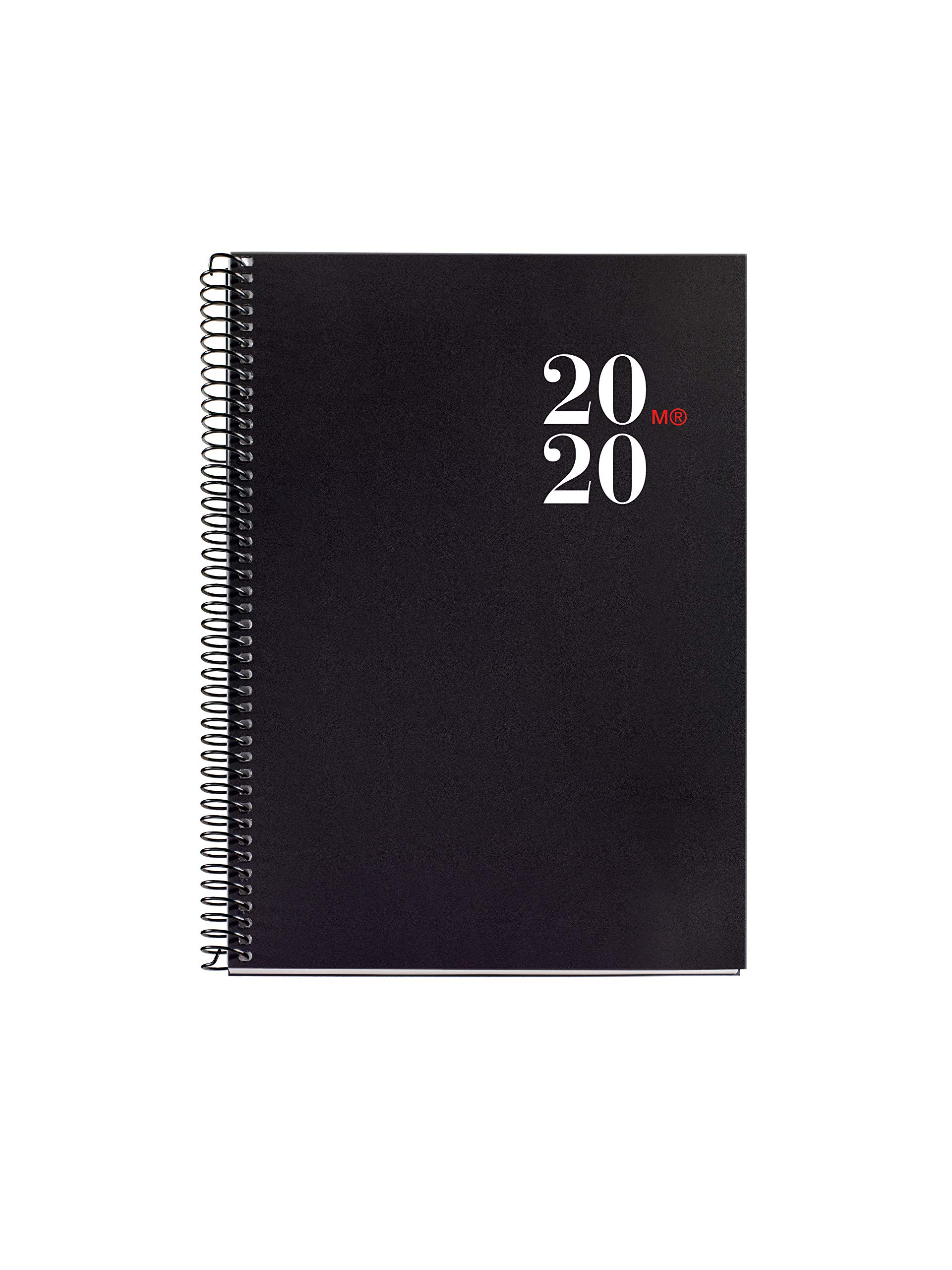 Miquelrius 34000 – Agenda 2020, Week View Vertical (155 x 213 mm), Tabletop, City Black, Spanish