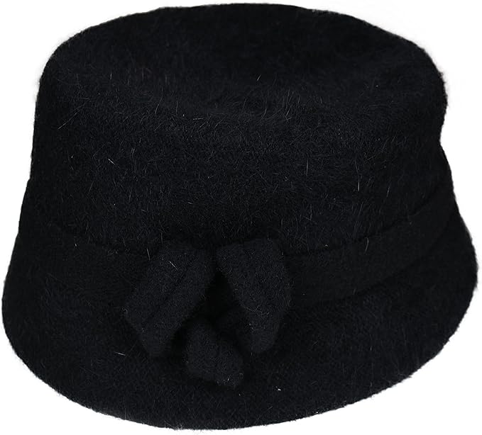 fuzzy white bucket hat