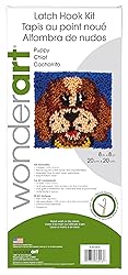 Wonderart 426136C Puppy Latch Hook Kit, 8" X