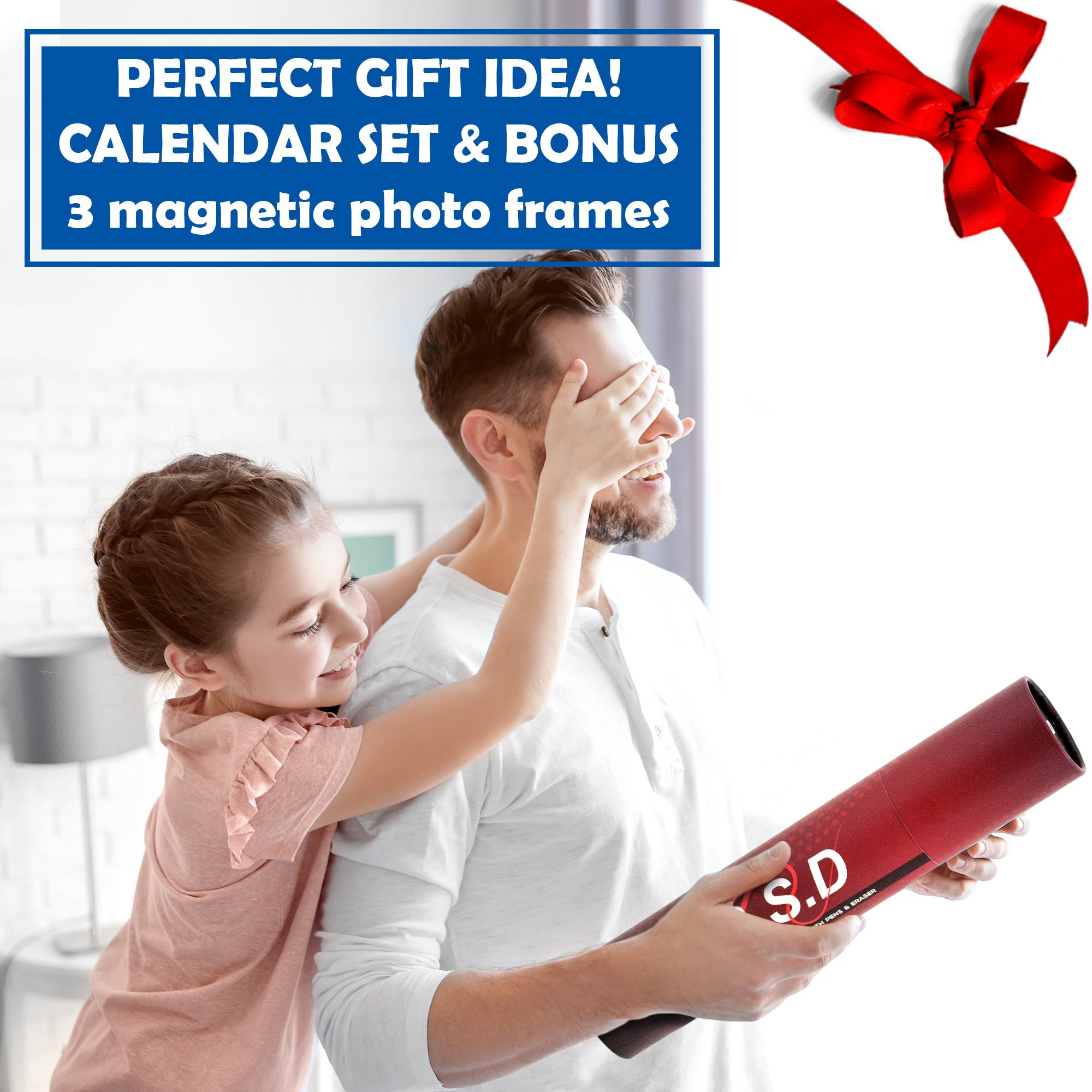 Smart Magnetic Dry Erase Calendar - Refrigerator Whiteboard Monthly Planner Will Organize Your Life to a Tee - 17\