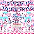 96 Pcs Cheerleader Party Plates Napkins Cheerleading Party...