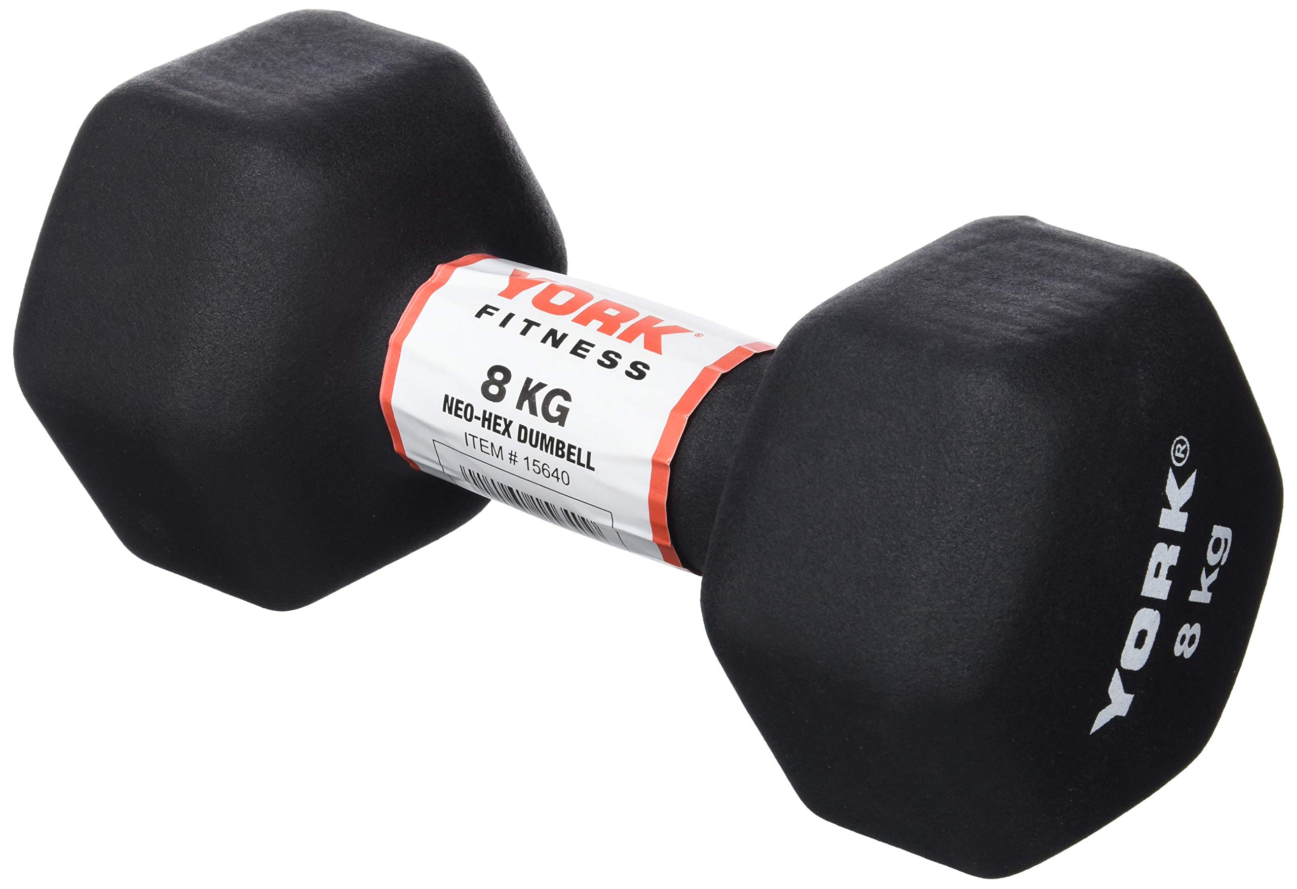 York Neo Hex Dumbbells - Black, 8 kg