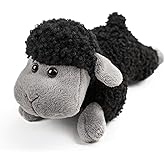 Tiny Heart Sheep Stuffed Animal, Sheep Plush Toy, Lamb Stuffed Animal Cute Soft Stuffed Lamb Kids Boys and Girls Birthday Home Decor Cuddly Black Lamb Toys (Prone Position)