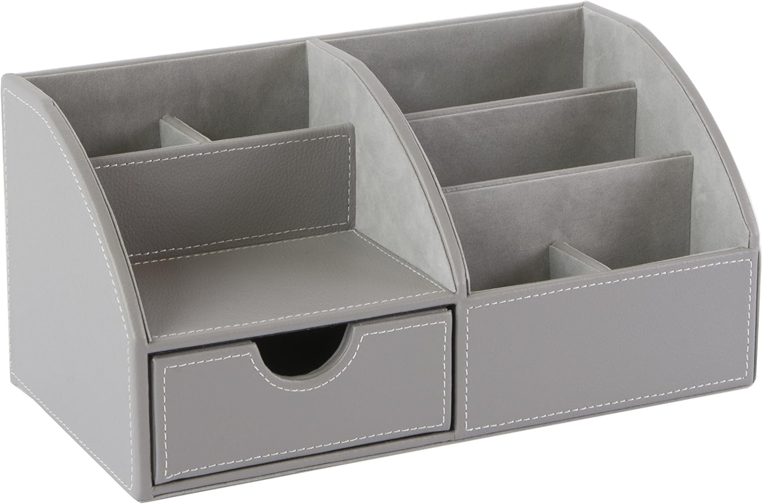 OSCO GRYPUDO1 Faux Leather Desk Organiser Grey Amazon.co.uk Office