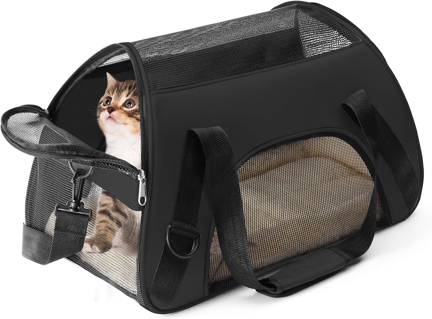 Getek Cat Carrier Soft Sided Airline Approved Under Seat Compatibility Travel Bag for Small Dogs and Cats