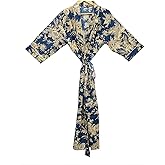 Indian Hand block print Cotton Bath Robe,Swim Wear,Nighrwere Dressing Gown,Hand block print Cotton Kimono bikini cover up