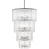 Z-Lite 1943-48MB Glacier - 18 Light Chandelier-50.5 Inch Tall and 31 Inch Wide, Finish Color: Matte Black
