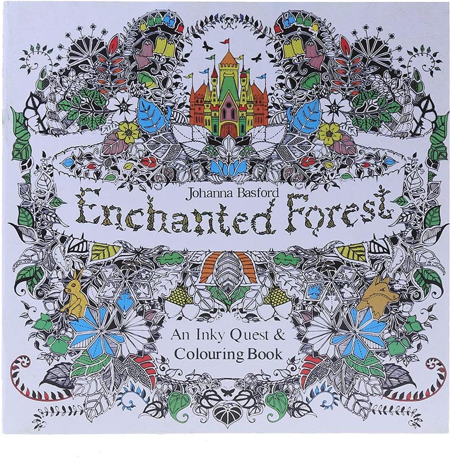 Zhoujinf-New an Inky Treasure Hunt and Coloring Book by Johanna Basford