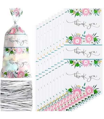 50pcs Mixed Color Cellophane Bags Plastic Candy Cookie Bag Birthday Party Biscuit Gift Packaging Bags - 15