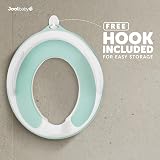 Jool Baby Potty Training Seat with Handles Aqua Fits Round & Oval Toilets view 2