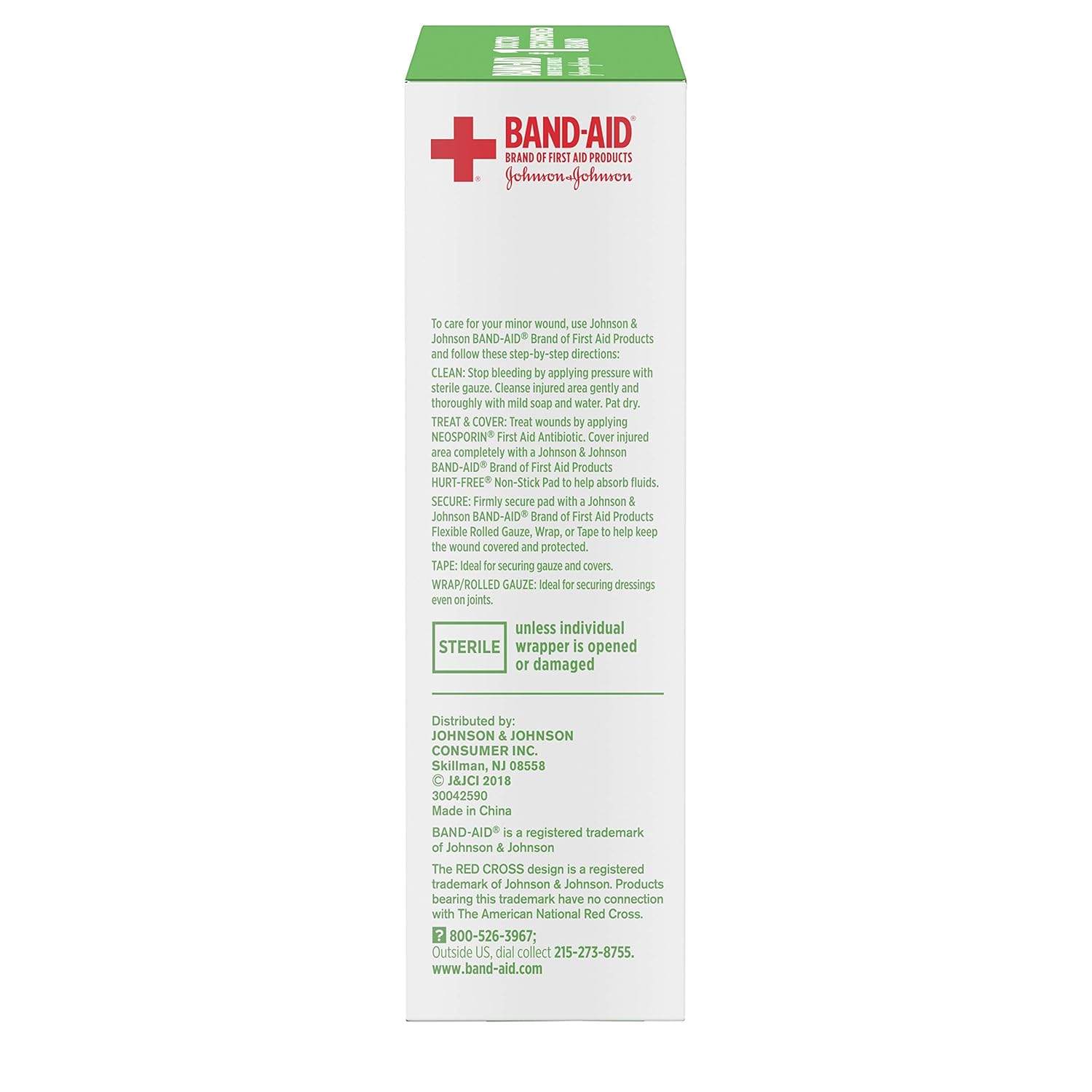 Band-Aid Adhesive Bandages, Medium Non-Stick Pads, 10 2-Inch X 3-Inch Pads, 10 ct : Grocery & Gourmet Food