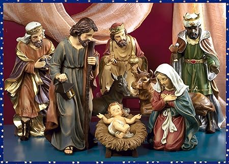 Immagini Natale Nativita.Idea Natale Presepe Nativita Sacra Famiglia Composto Da 3 Statue Maria San Giuseppe Gesu Bambino H 50 Cm Amazon It Casa E Cucina