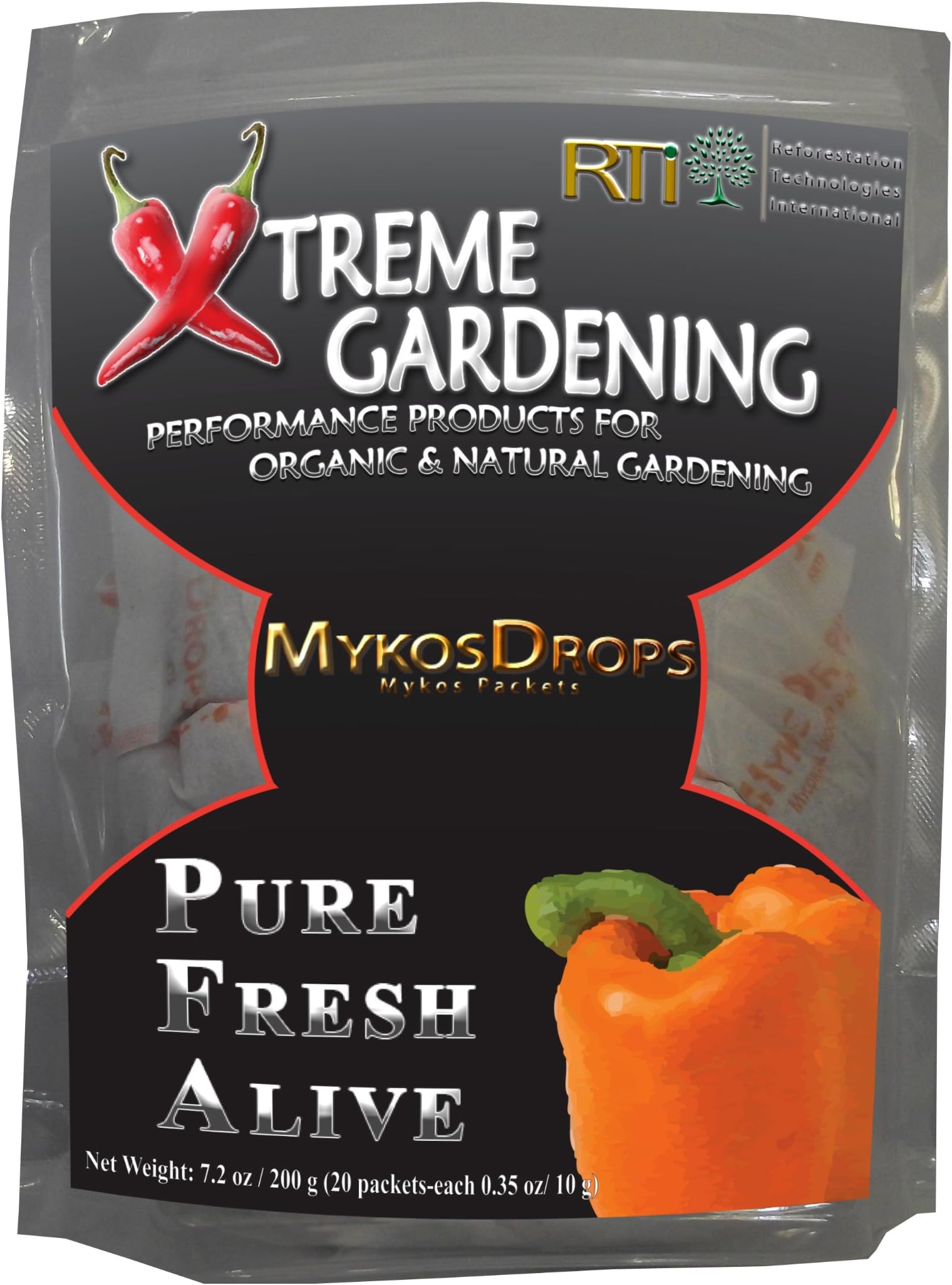 Xtreme Gardening RTI 4200 Mykos Drops Granular Mycorrhizae, 20-Count