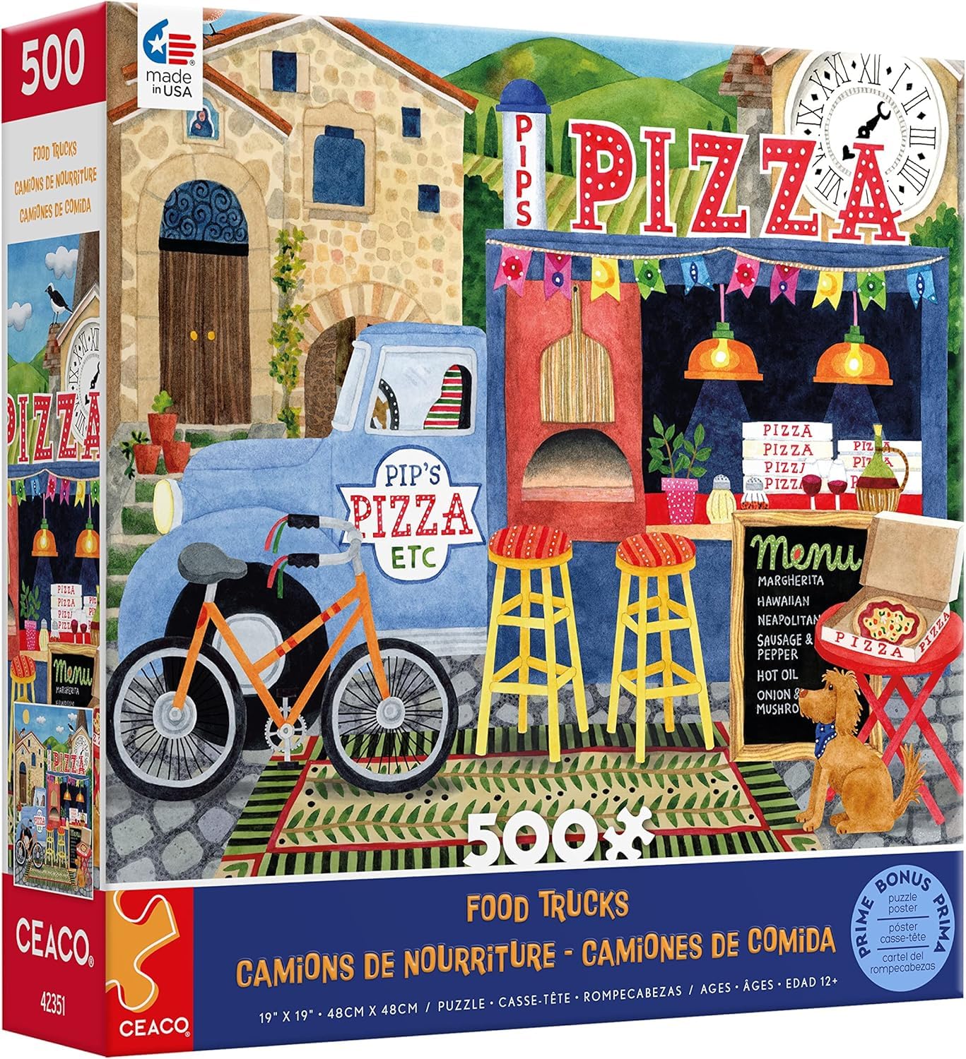 Photo 1 of Ceaco - Food Trucks - Pip's Pizza Truck - 500 Piece Jigsaw Puzzle