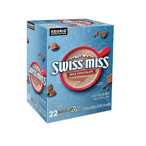 SWISS MISS MILK CHOCOLATE HOT COCOA, KEURIG K-CUP PODS, 22/BOX (1252)