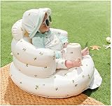 AirSwim Inflatable Baby Seat - Chair for 3 Months+, Built-in Pump, Orange view 5