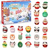 Advent Calendar for Kids Girls 2026, 24 Days 3.15" Squishy Christmas Plush | Cute Plushies Friedns with Storybook, Collectible Soft Mini Stuffed Animal Toy Christmas Countdown Calendar
